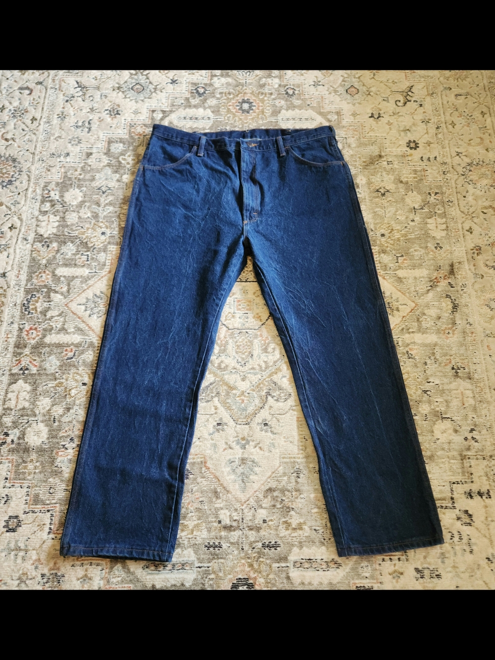 Vintage Rustler Men's Jeans 42×30  Straight Classic Blue Jean